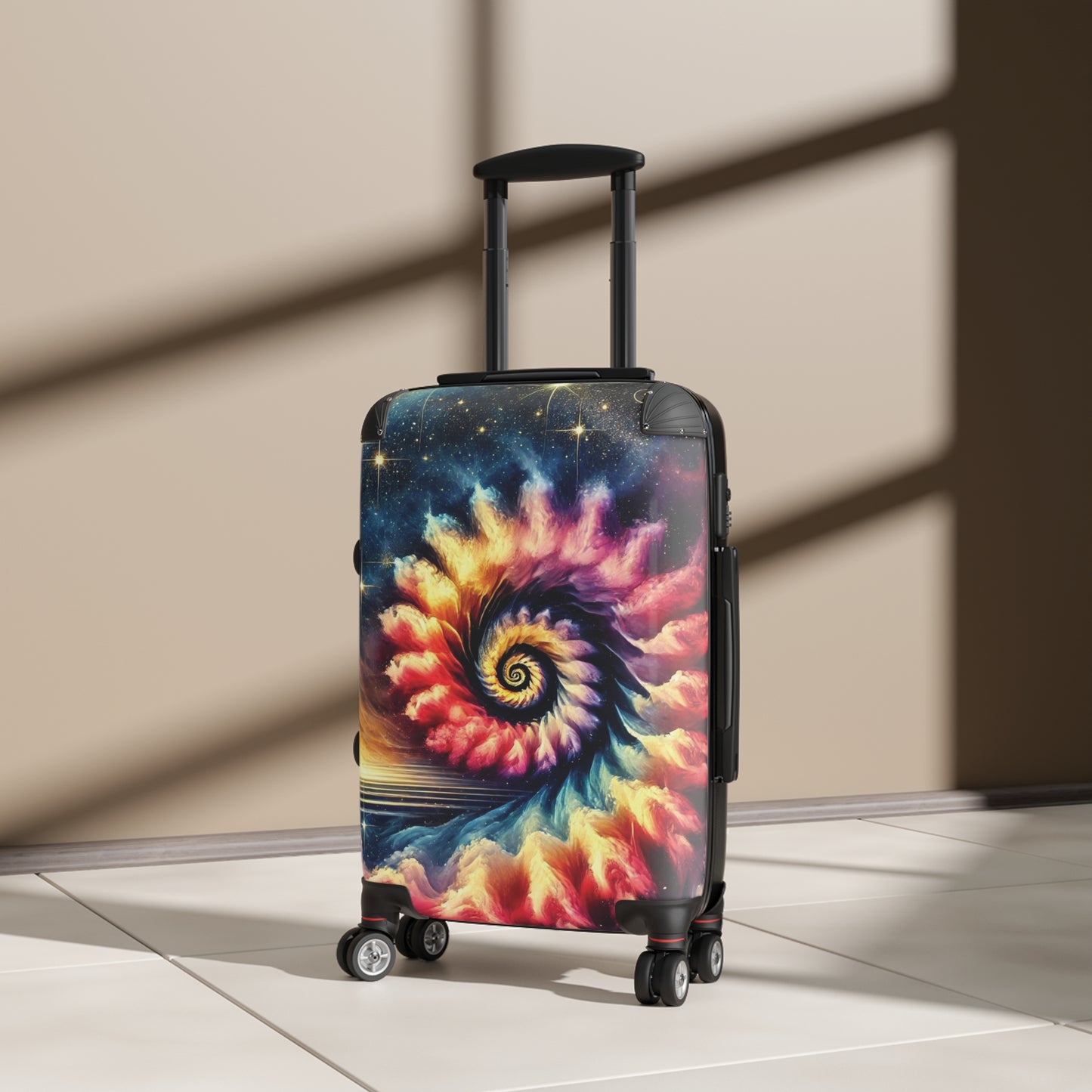 Abstract Spiral Dreams Carry-On Suitcase - Stylish Luggage for Travelers