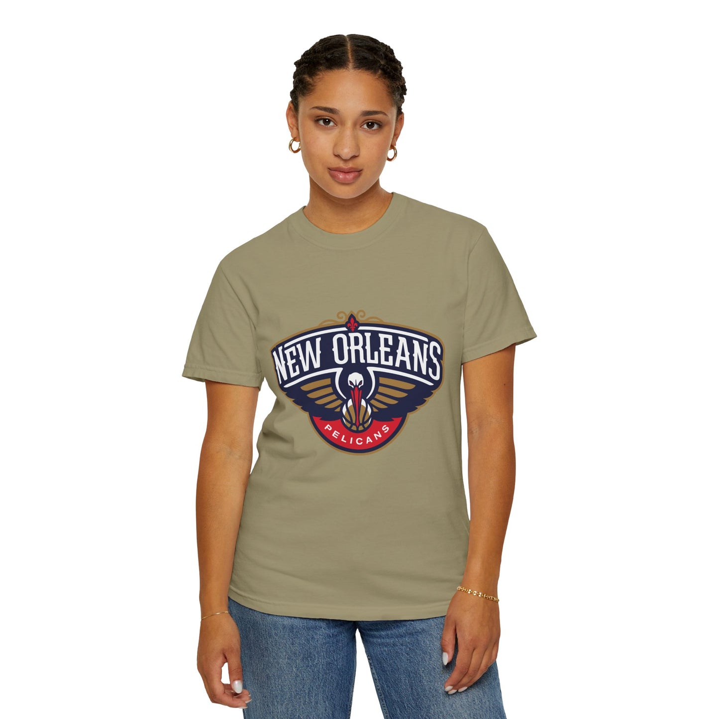 New Orleans Pelicans Garment-Dyed T-Shirt – Premium Cotton Tee for Customization