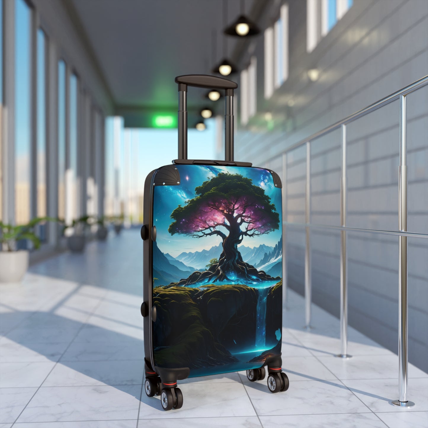 Fantasy Forest Trees Nature Art Carry-On Suitcase - Stylish Luggage for Travelers