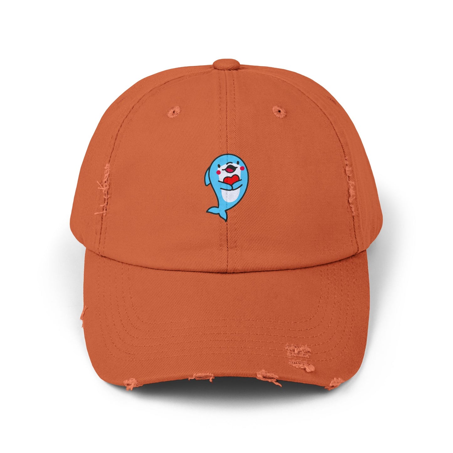 Dolphin Vintage Distressed Dad Hat Unisex Adjustable Cotton Twill Baseball Cap for Casual Everyday Wear