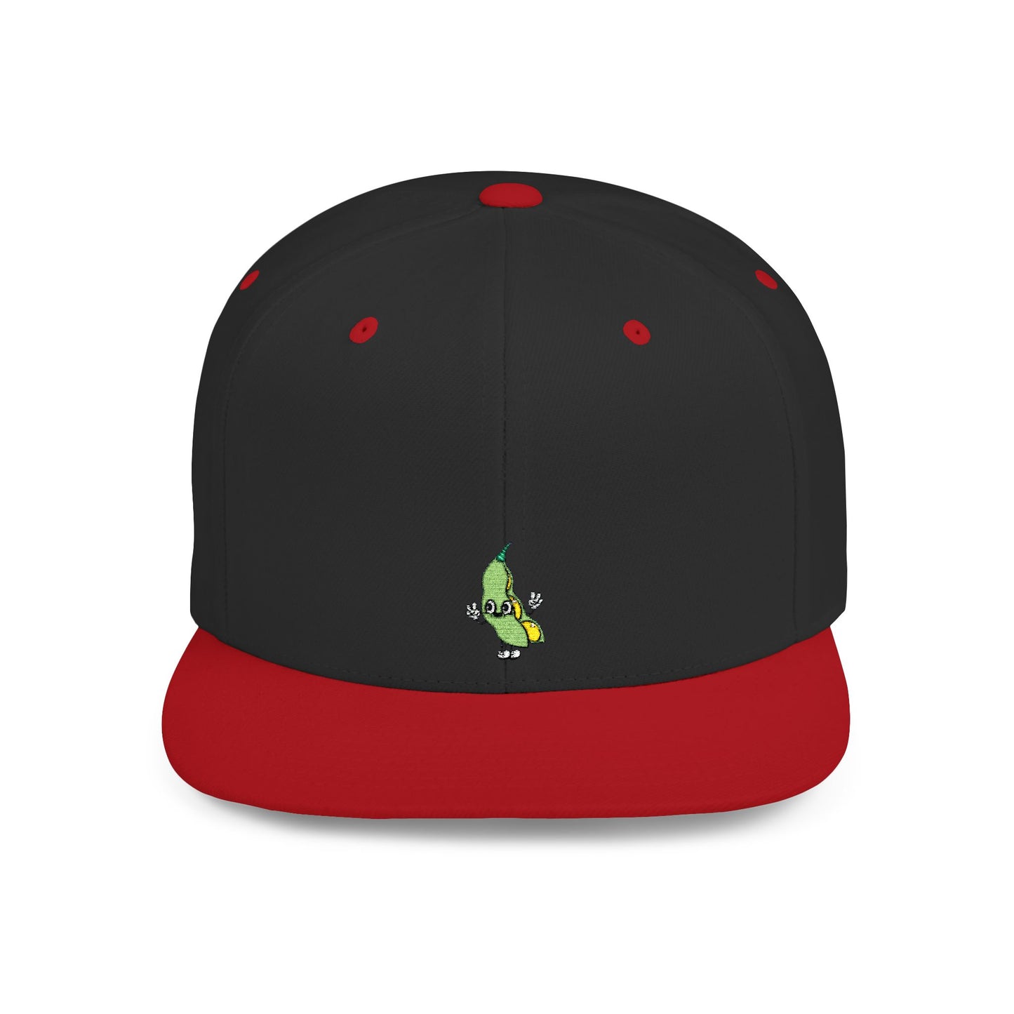 Icons Embroidered Bean Flat Bill Snapback – Lightweight, Custom Fit, Premium Quality