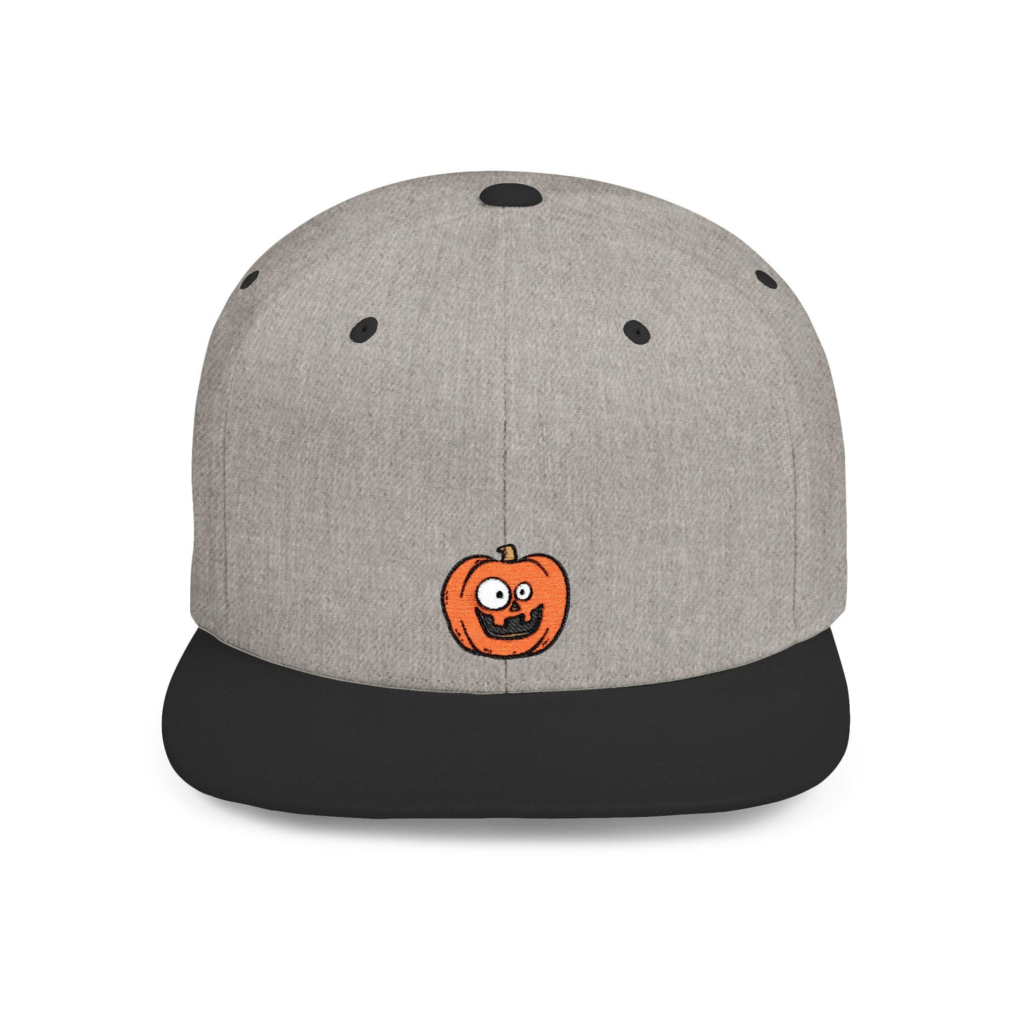 Icons Embroidered Pumpkin Yellow Flat Bill Snapback – Lightweight, Custom Fit, Premium Quality