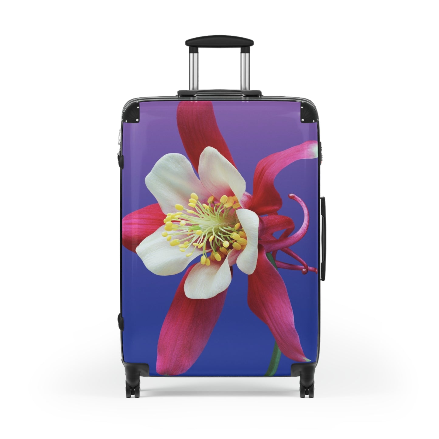 Love Aquilegia Art Carry-On Suitcase - Stylish Luggage for Travelers