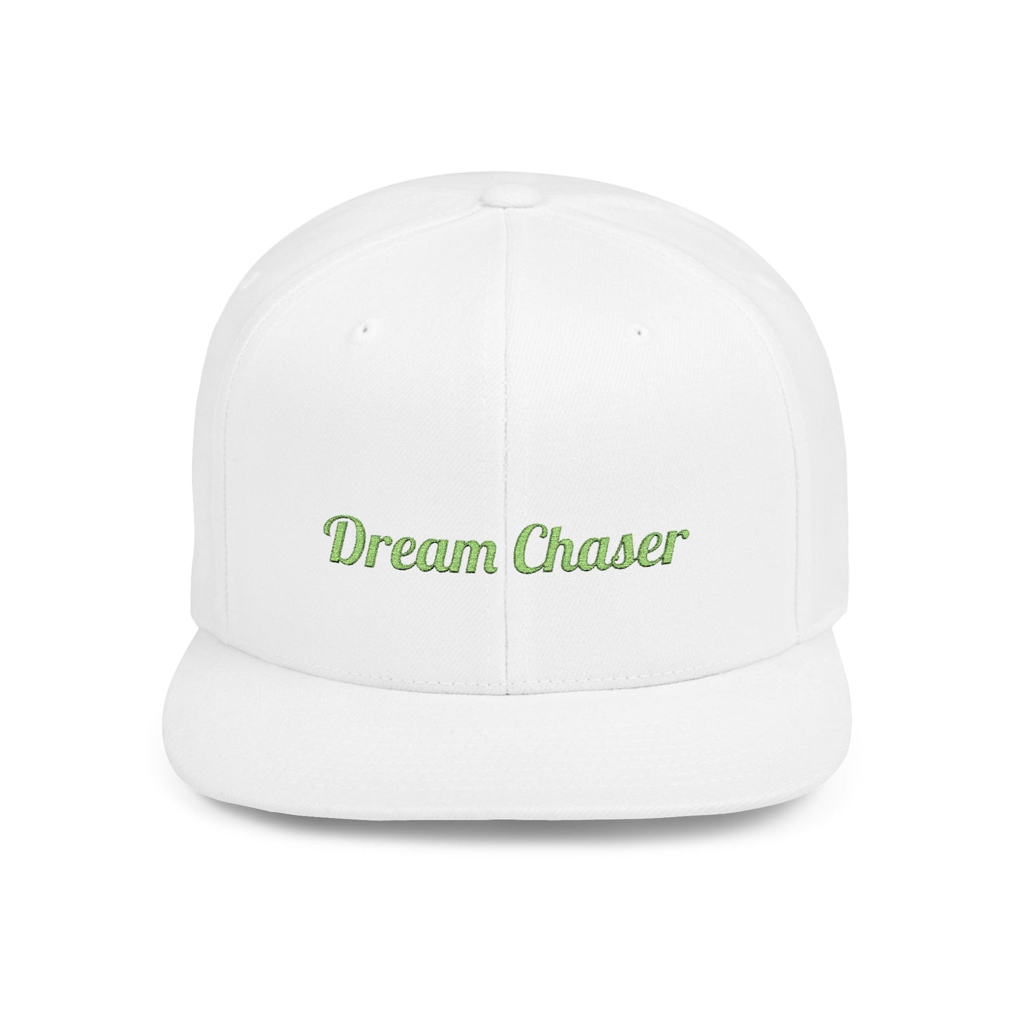 Text Dream Chaser Flat Bill Snapback – Lightweight, Custom Fit, Premium Quality