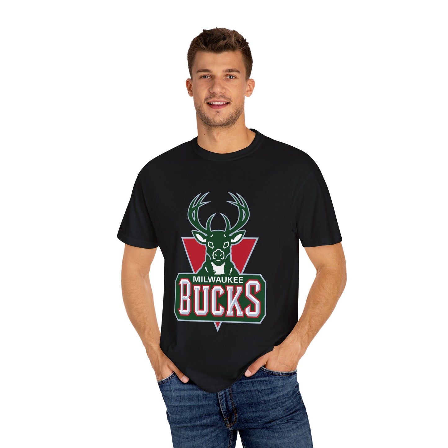 Milwaukee Bucks Strong Garment-Dyed T-Shirt – Premium Cotton Tee for Customization