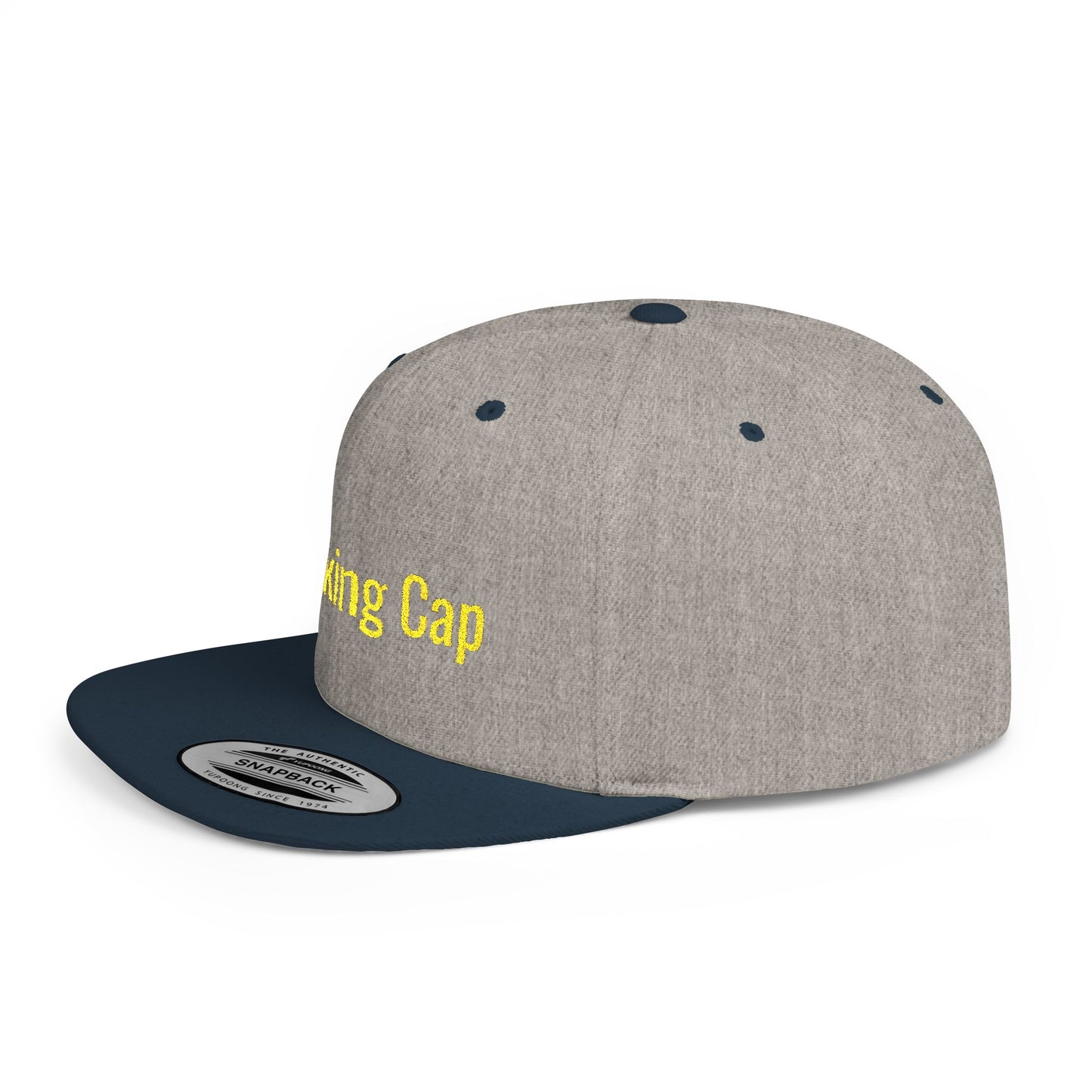 Text Thinking Cap Flat Bill Snapback – Lightweight, Custom Fit, Premium Quality