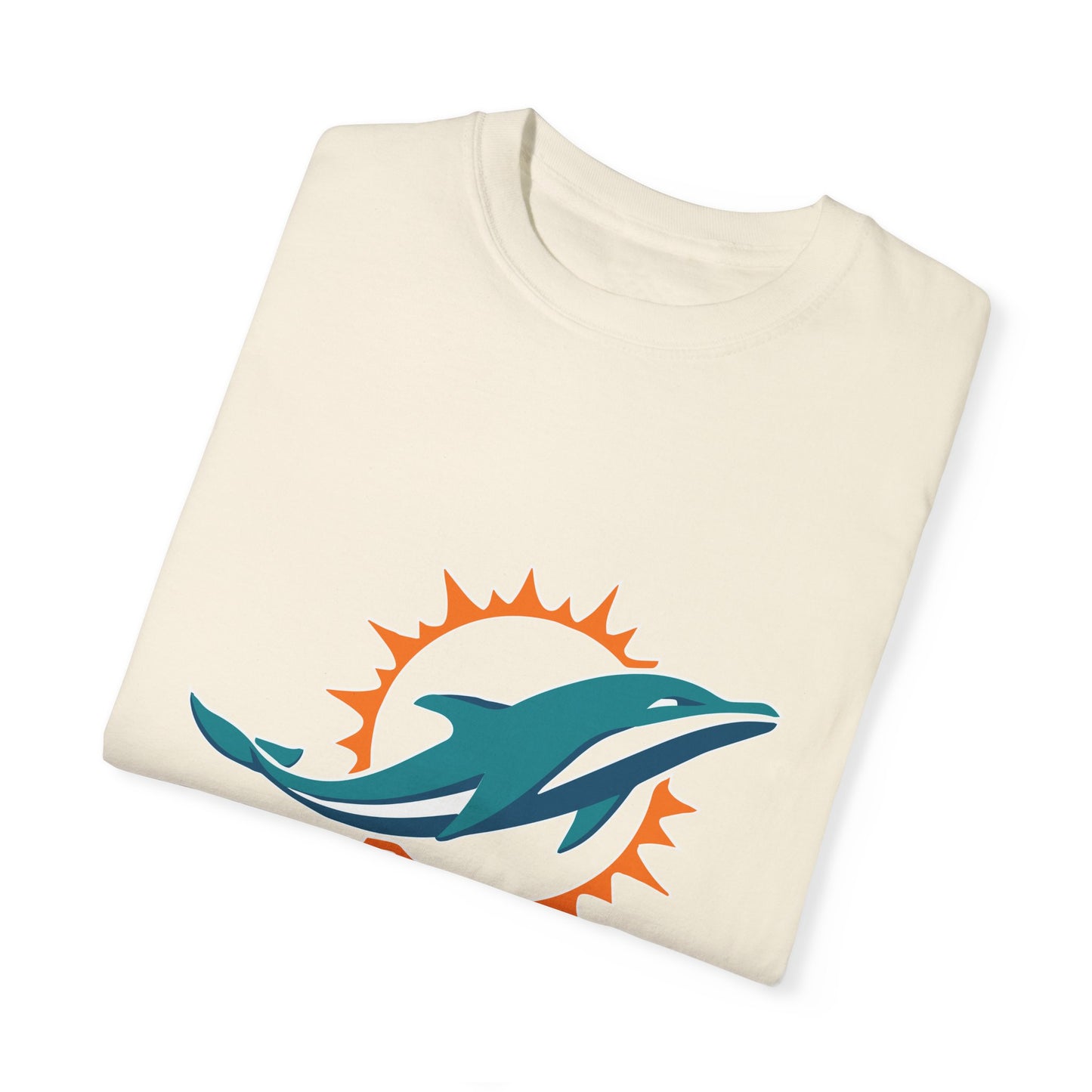Miami Dolphins Football Merchandise Garment-Dyed T-Shirt – Premium Cotton Tee for Customization