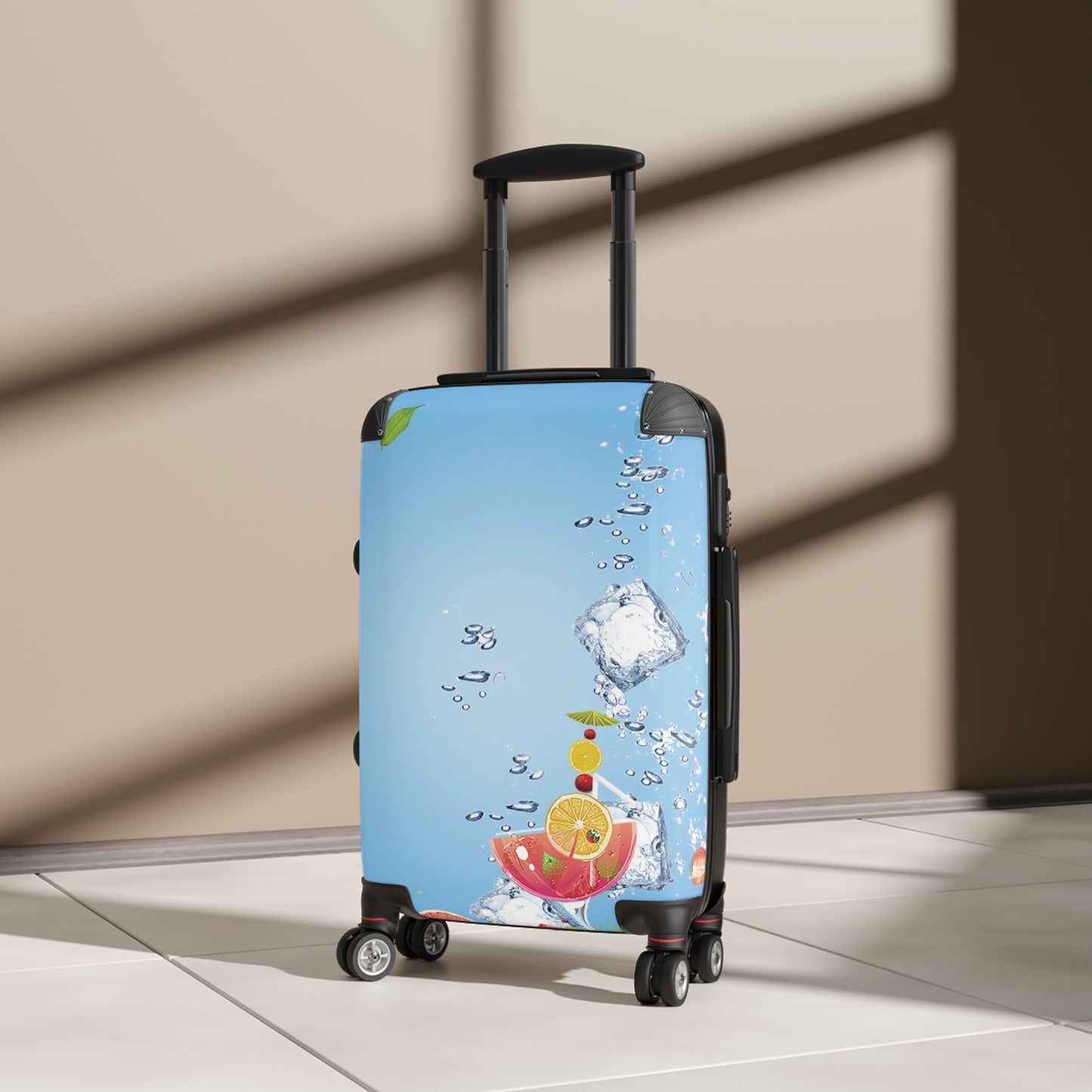 Nature Summer Iced Fruit Juice Art Carry-On Suitcase - Stylish Luggage for Travelers