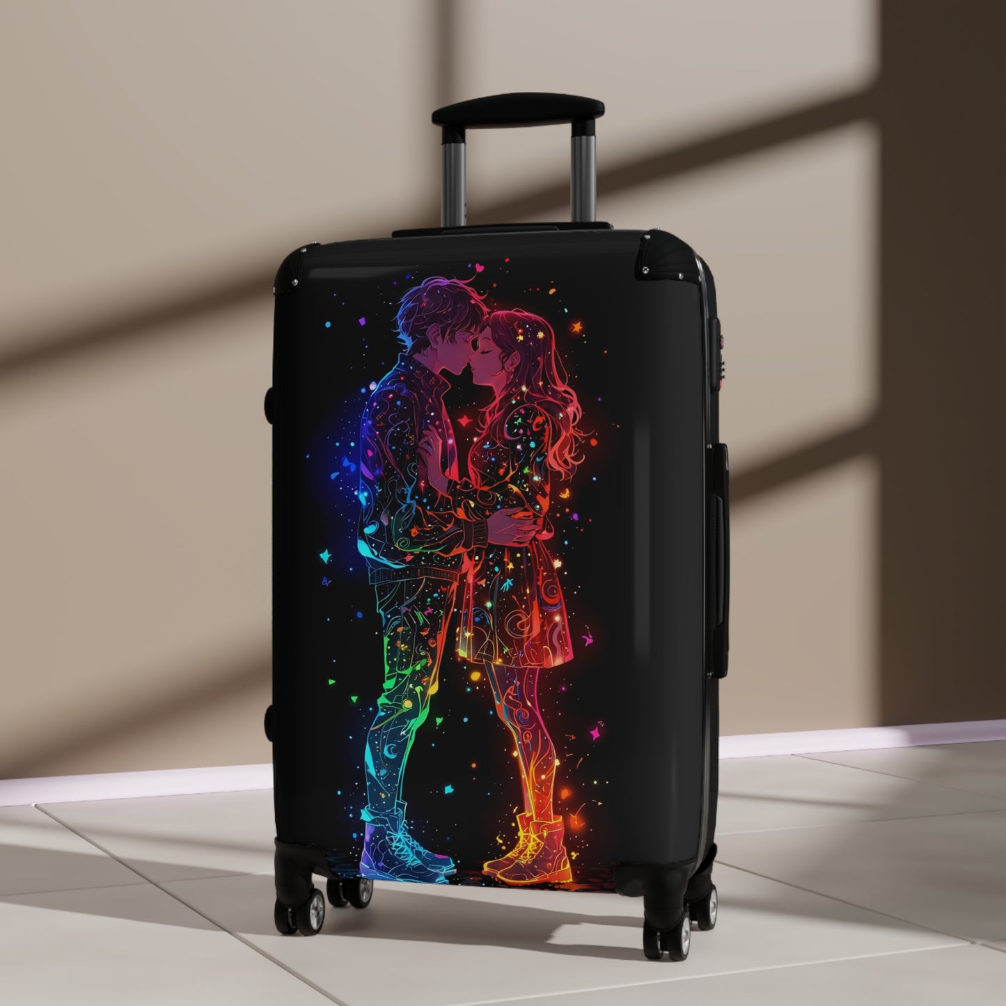 Love Kissing Couple Art Carry-On Suitcase - Stylish Luggage for Travelers