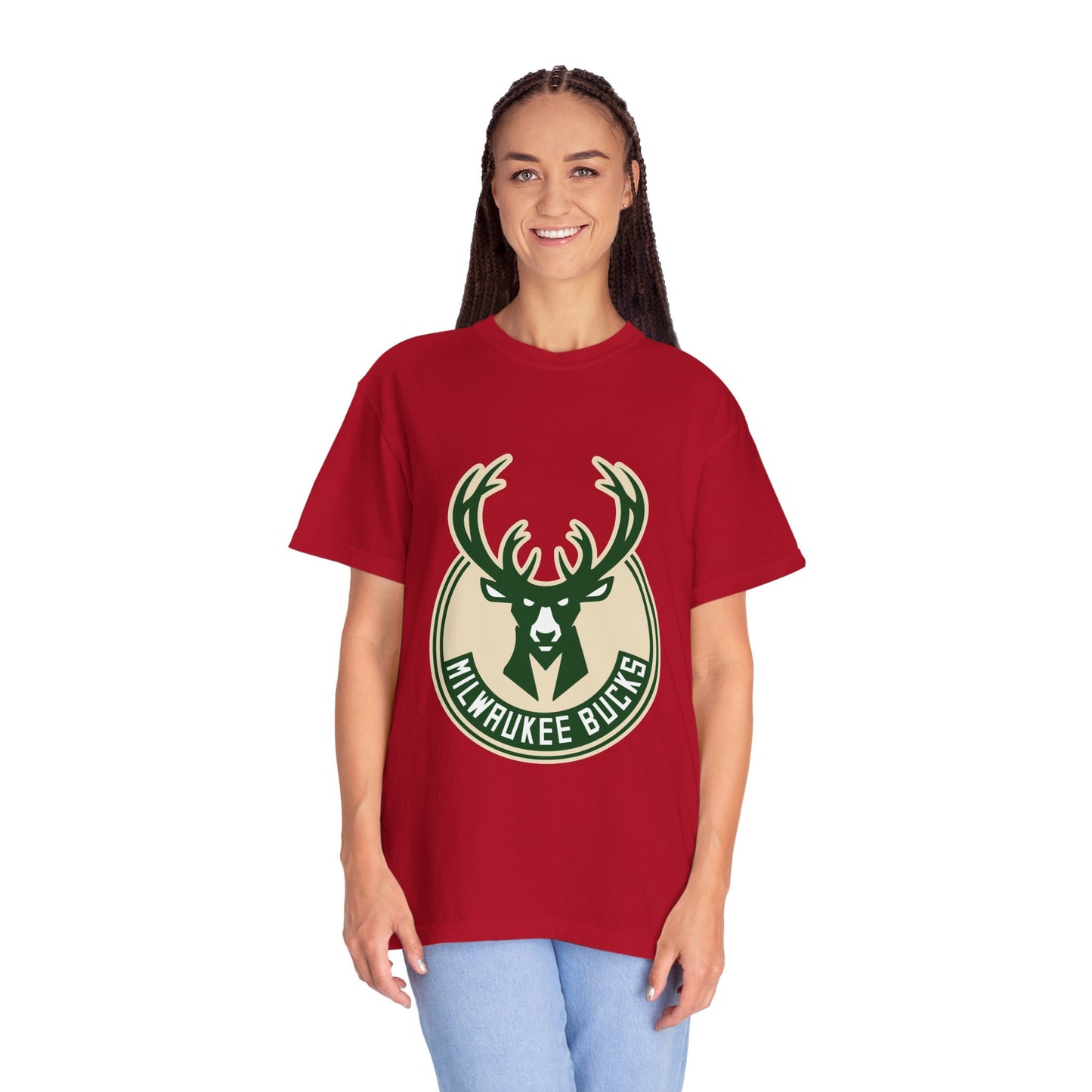 Milwaukee Bucks NBA Garment-Dyed T-Shirt – Premium Cotton Tee for Customization