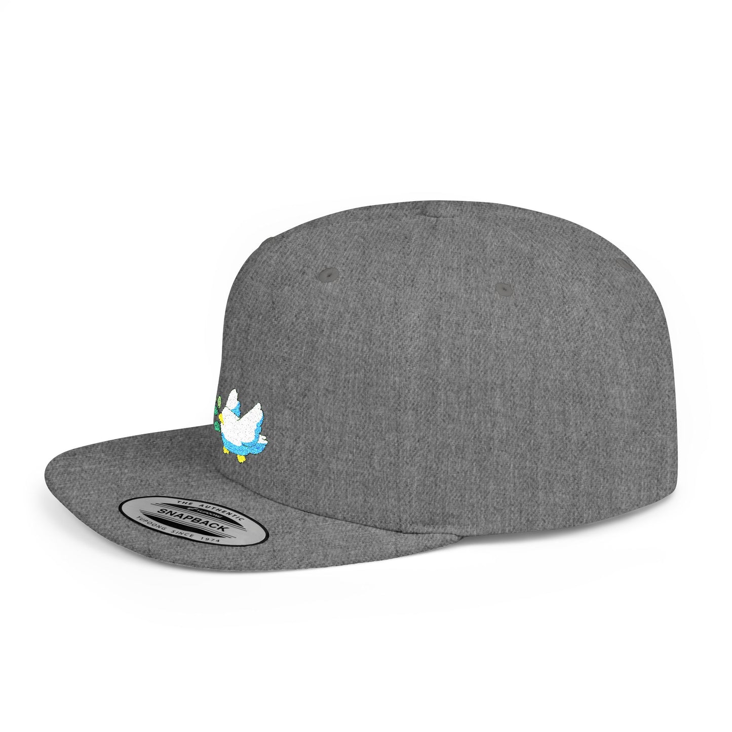Icons Embroidered Bird Flat Bill Snapback – Lightweight, Custom Fit, Premium Quality