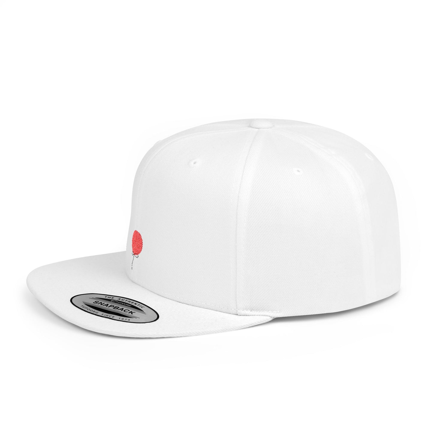 Red Balloon Flat Bill Snapback – Lightweight, Custom Fit, Premium Quality
