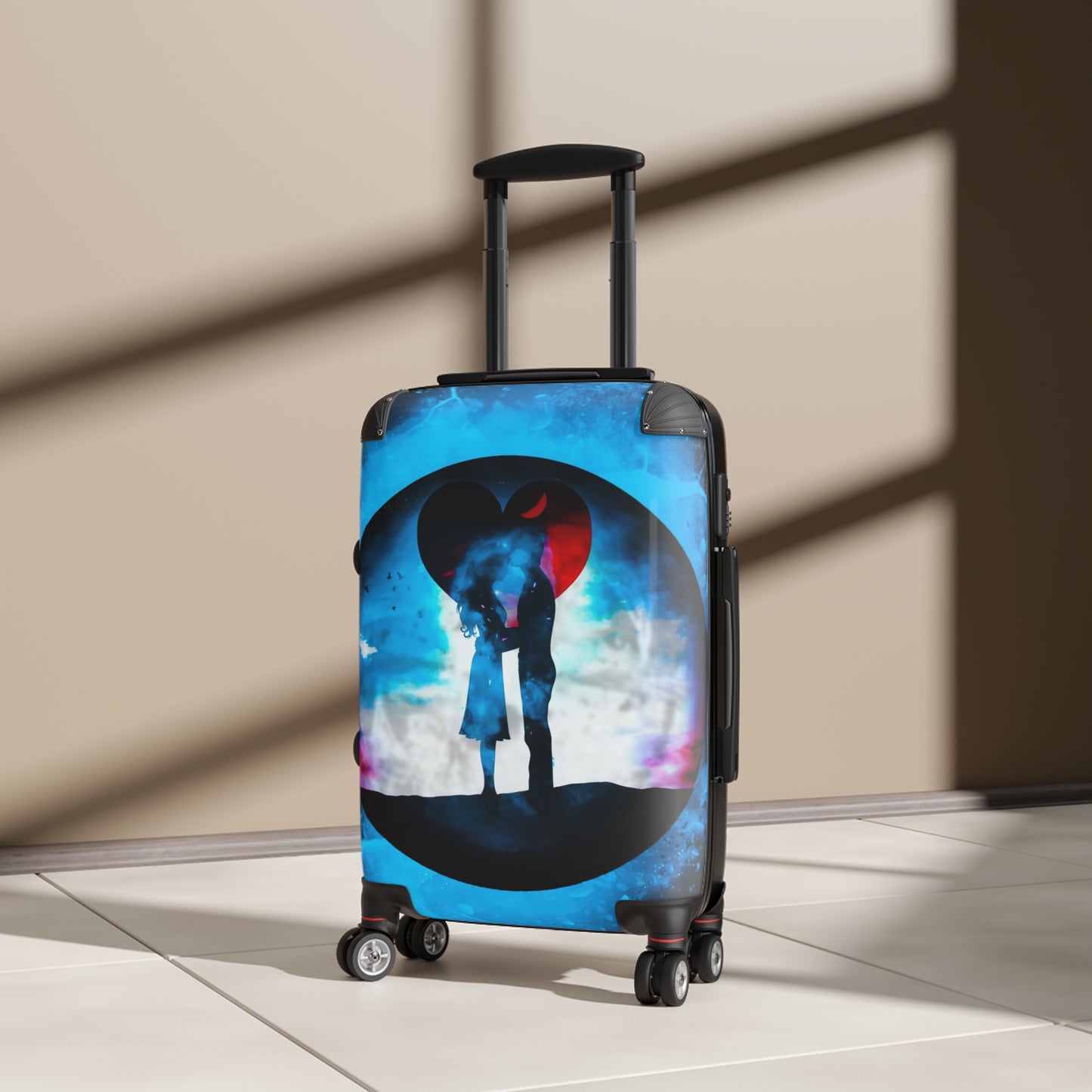 Love Couple Art Carry-On Suitcase - Stylish Luggage for Travelers