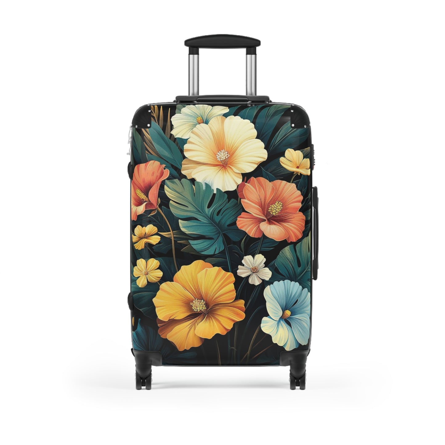 Nature Flowers Floral Animated Luau Art Carry-On Suitcase - Stylish Luggage for Travelers
