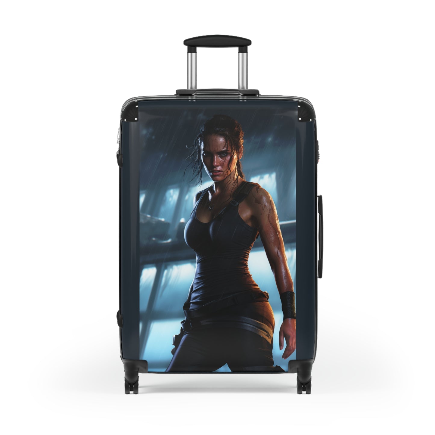 Video Games Lara Croft Tomb Raider Carry-On Suitcase - Stylish Luggage for Travelers