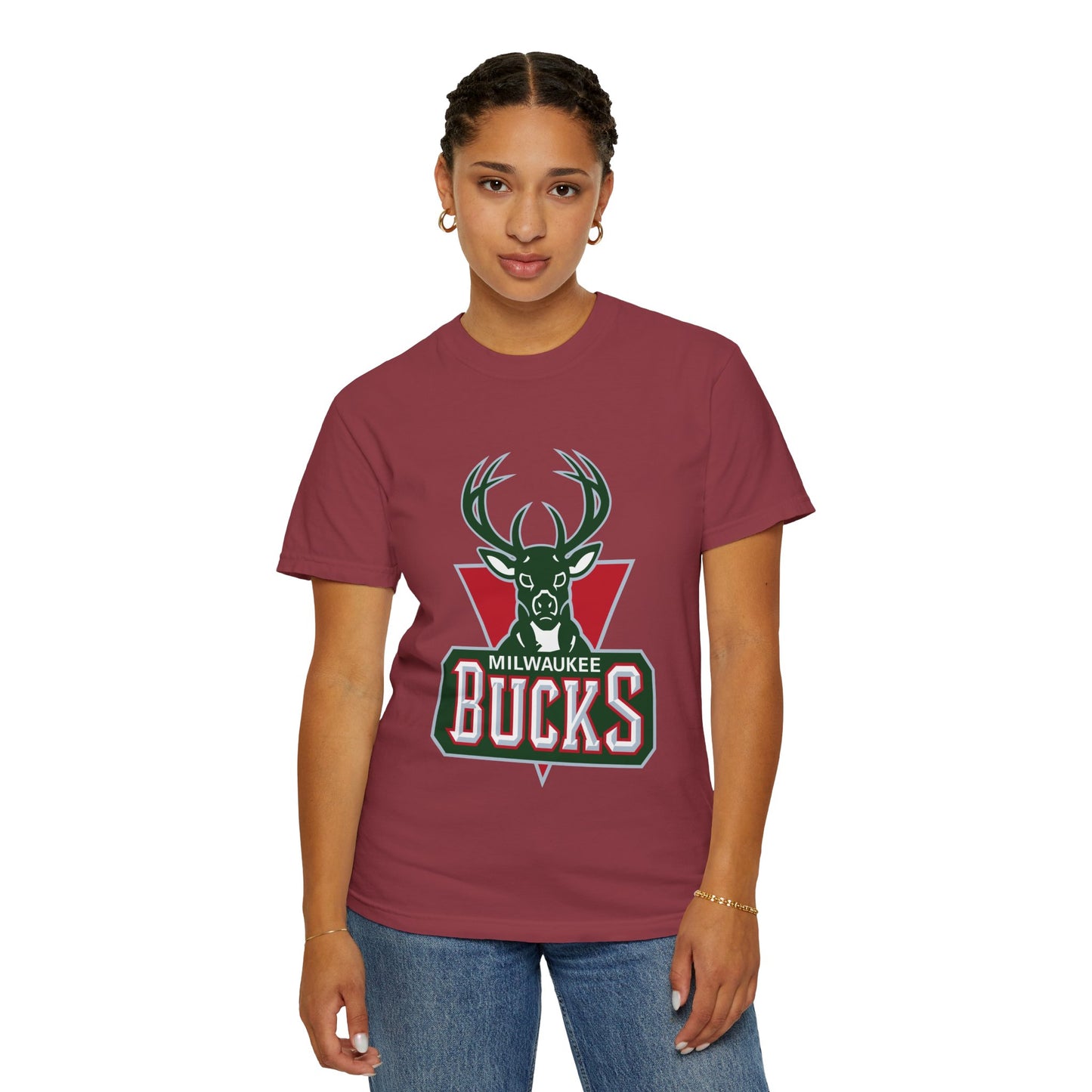 Milwaukee Bucks Strong Garment-Dyed T-Shirt – Premium Cotton Tee for Customization