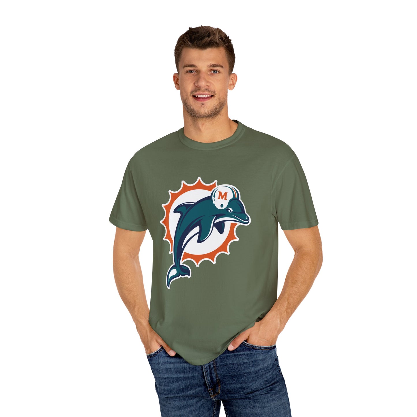 Miami Dolphins Gear Garment-Dyed T-Shirt – Premium Cotton Tee for Customization