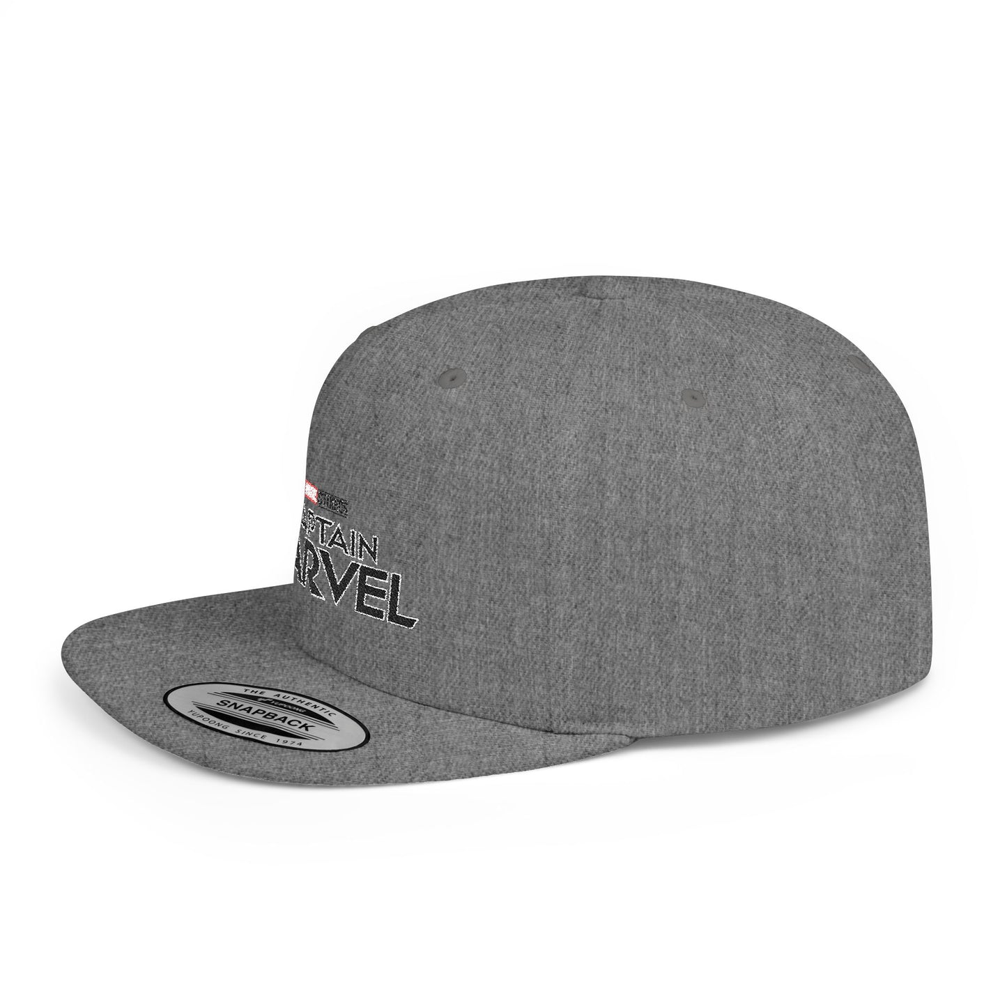 Marvel Captain Marvel Flat Bill Snapback – Lightweight, Custom Fit, Premium Quality