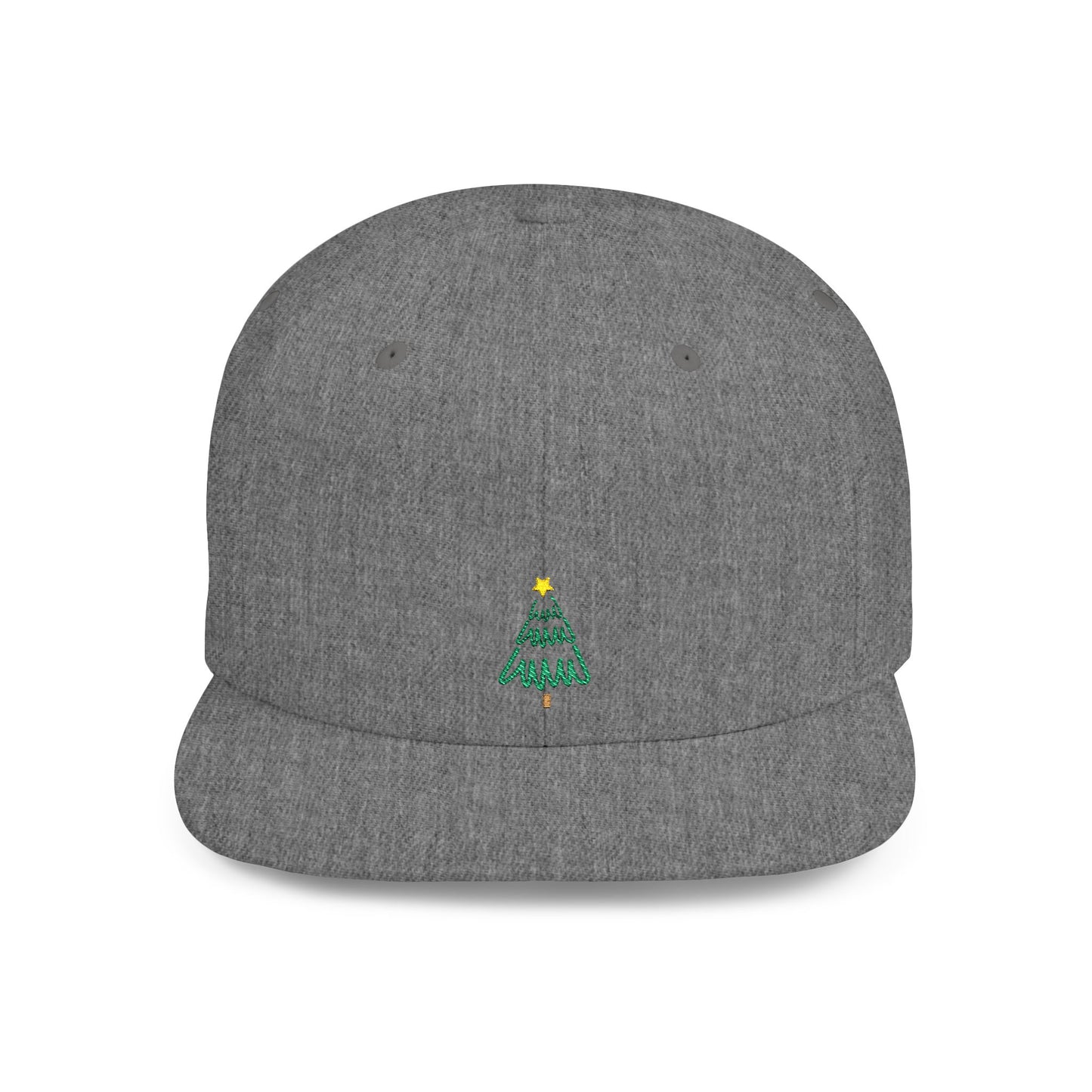 Icons Embroidered Pine Tree Green Flat Bill Snapback – Lightweight, Custom Fit, Premium Quality