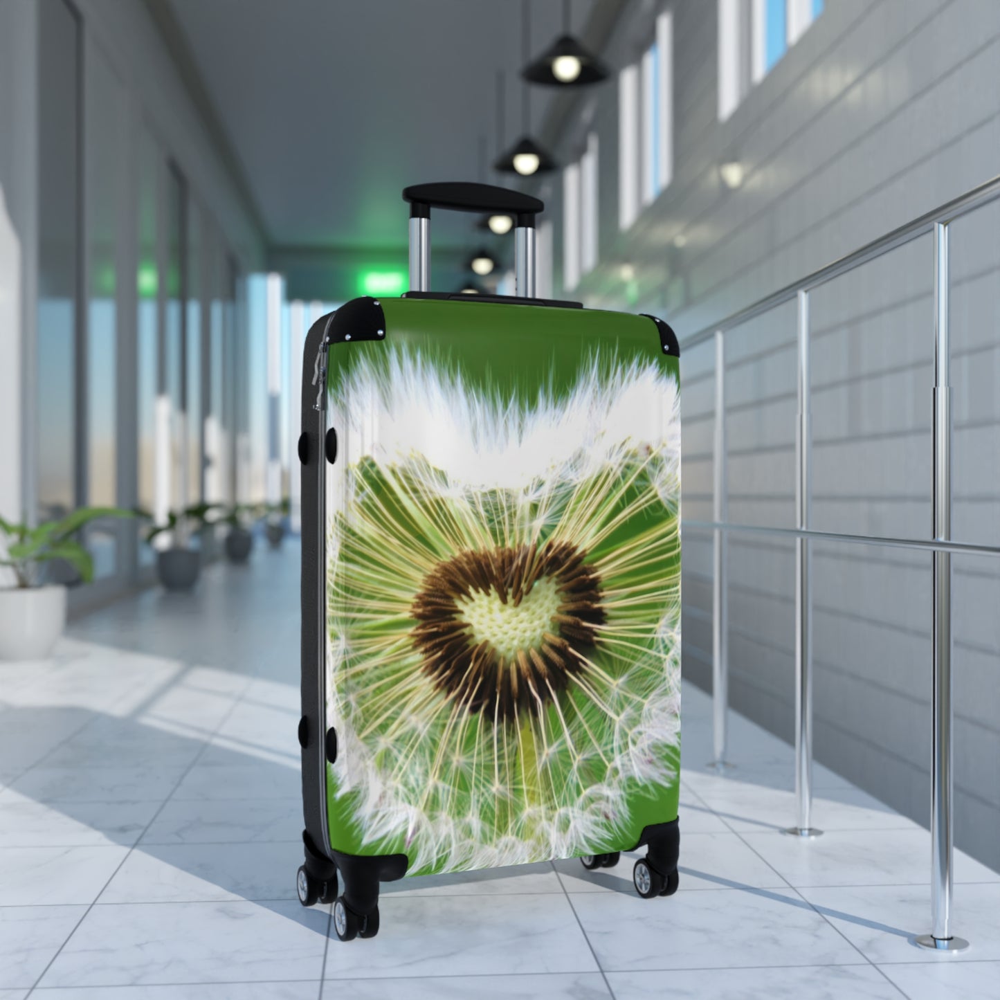 Nature Flowers Floral Heart Shape Art Carry-On Suitcase - Stylish Luggage for Travelers