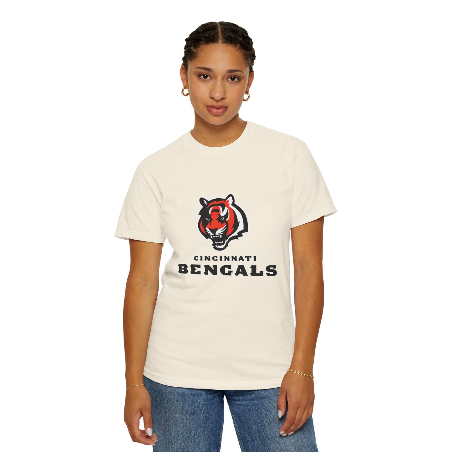 Cincinnati Bengals Gear Garment-Dyed T-Shirt – Premium Cotton Tee for Customization