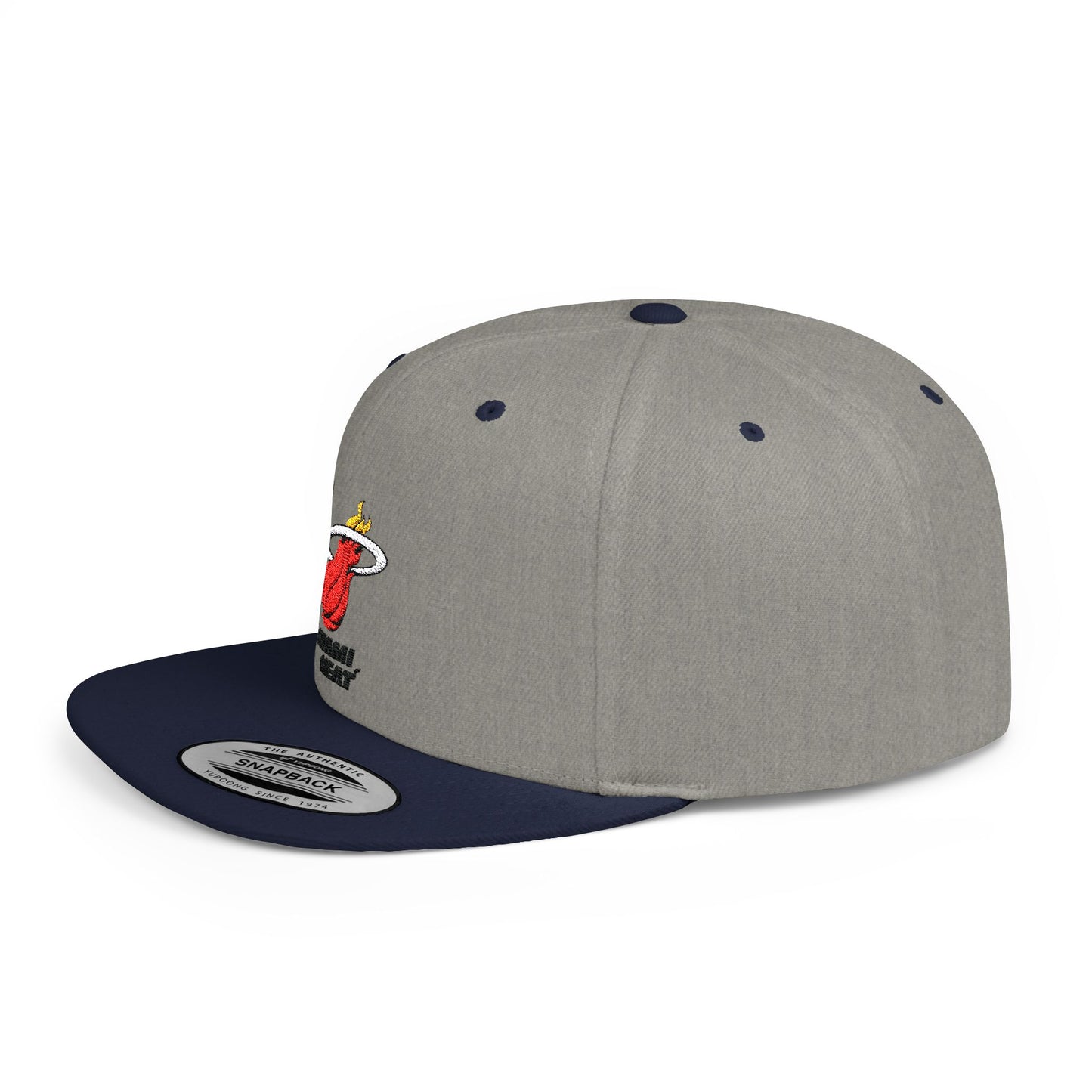 Miami Heat Flat Bill Snapback – Lightweight, Custom Fit, Premium Quality