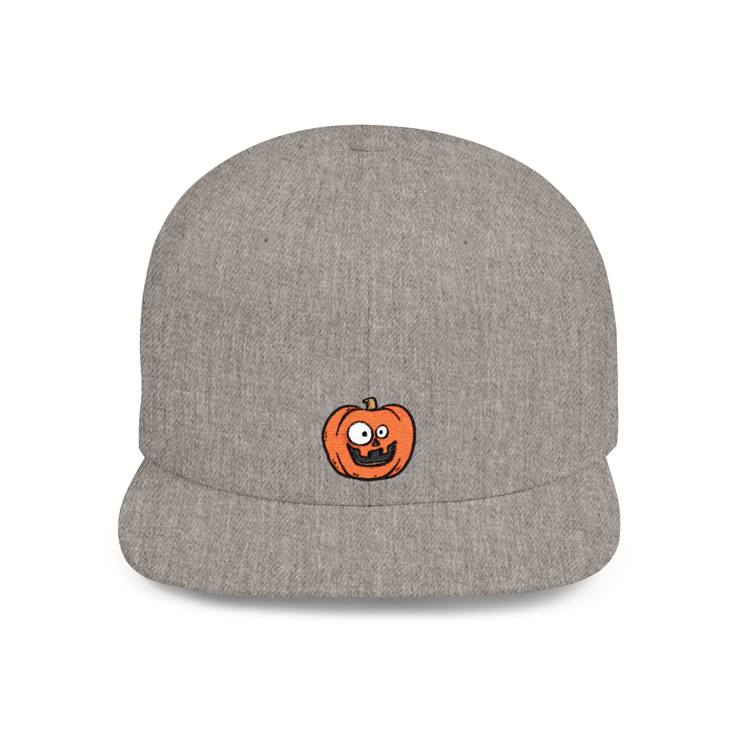 Icons Embroidered Pumpkin Yellow Flat Bill Snapback – Lightweight, Custom Fit, Premium Quality