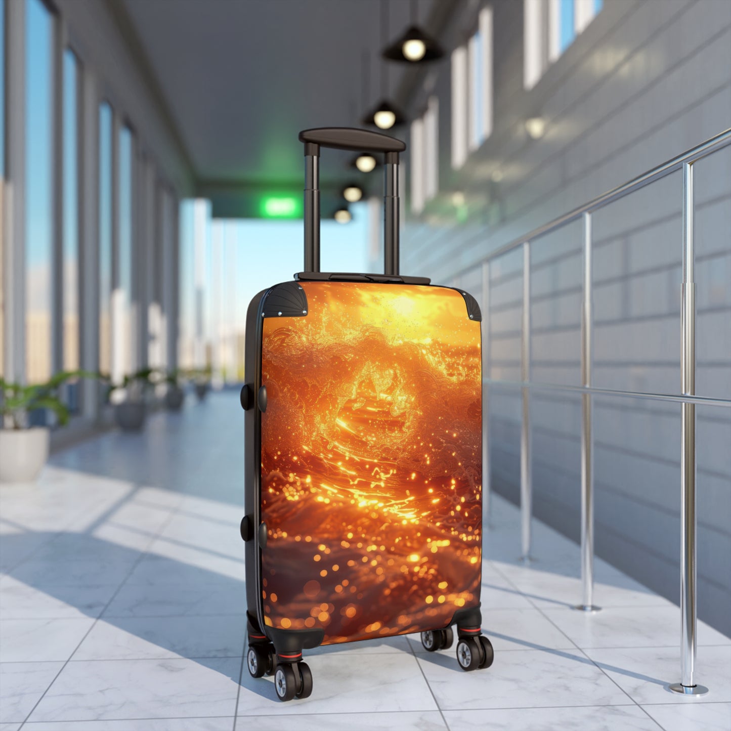 Nature Sunset Vibrant Art Carry-On Suitcase - Stylish Luggage for Travelers