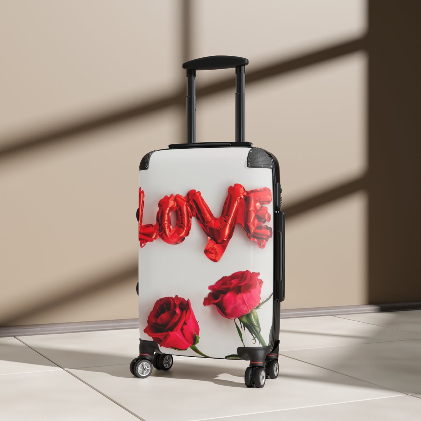 Nature Flowers Floral Red Love Art Carry-On Suitcase - Stylish Luggage for Travelers