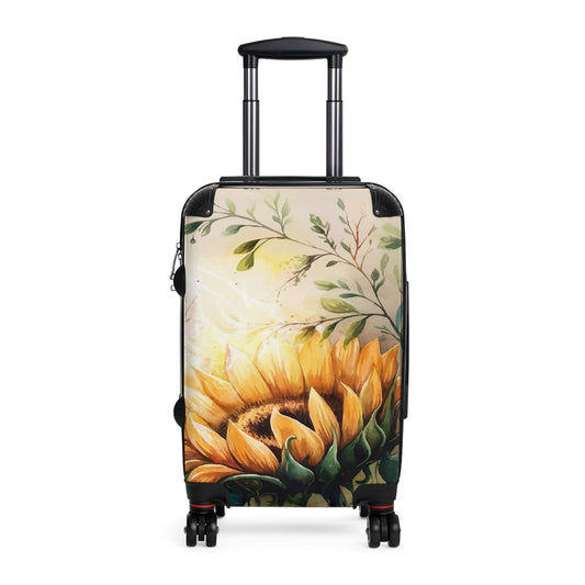 Nature Flowers Floral Watercolor Art Carry-On Suitcase - Stylish Luggage for Travelers