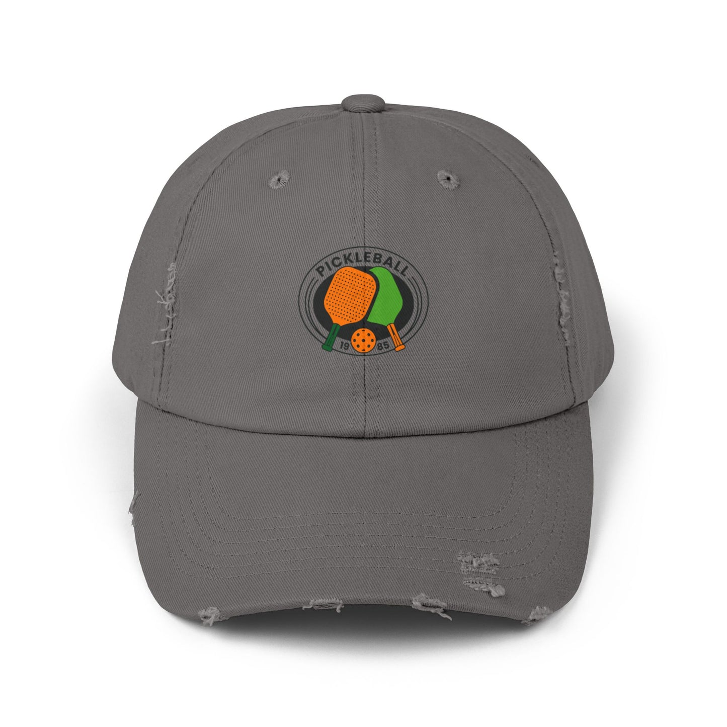Pickle Ball 1985 Vintage Distressed Dad Hat Unisex Adjustable Cotton Twill Baseball Cap for Casual Everyday Wear