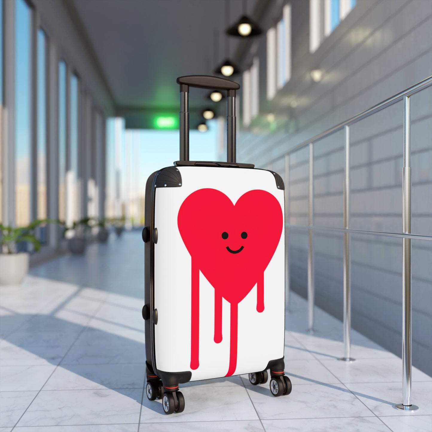 Love Drippy Heart Art Carry-On Suitcase - Stylish Luggage for Travelers