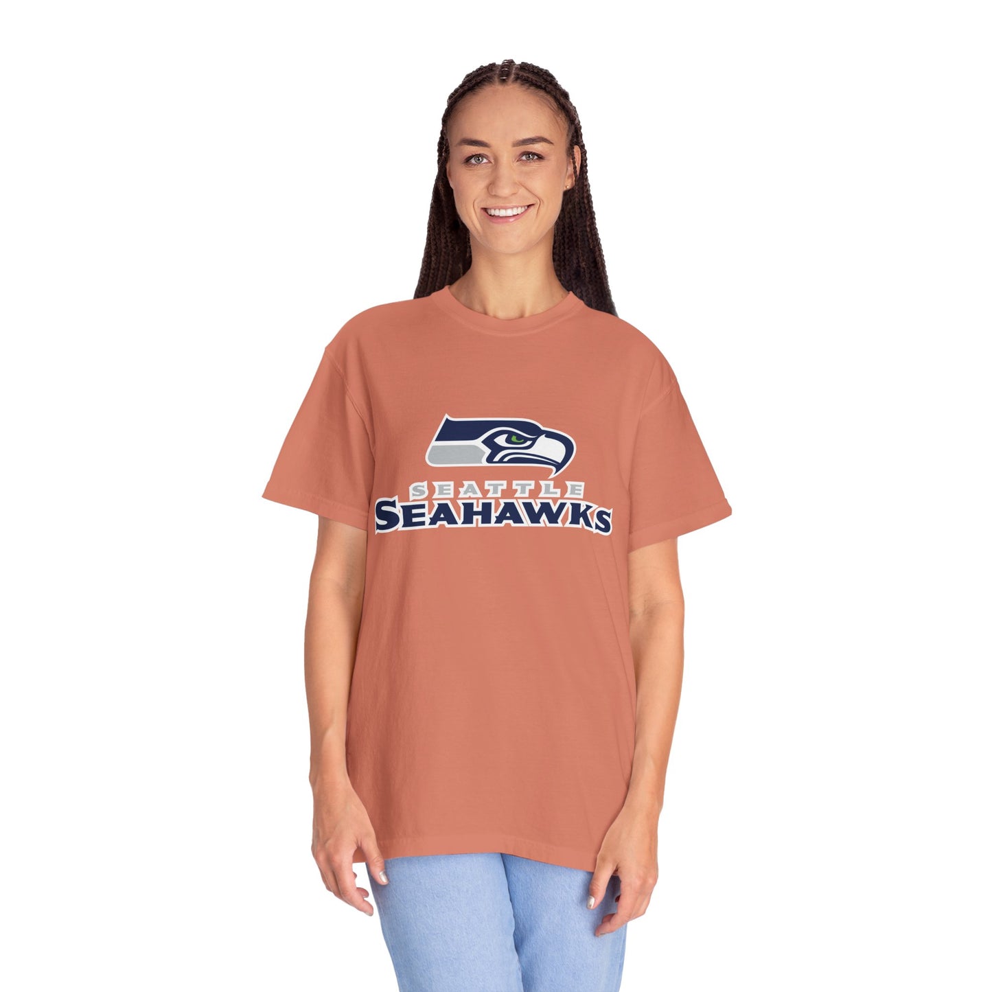 Seattle Seahawks Gear Garment-Dyed T-Shirt – Premium Cotton Tee for Customization