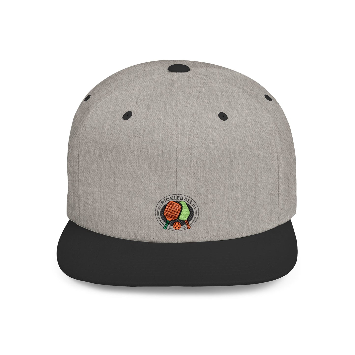 Icons Embroidered Pickle Ball Flat Bill Snapback – Lightweight, Custom Fit, Premium Quality
