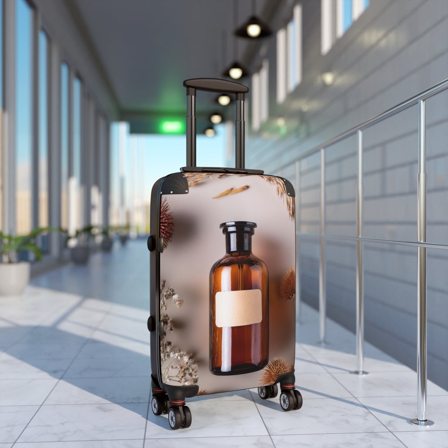 Nature Flowers Floral Dried Flower Art Carry-On Suitcase - Stylish Luggage for Travelers