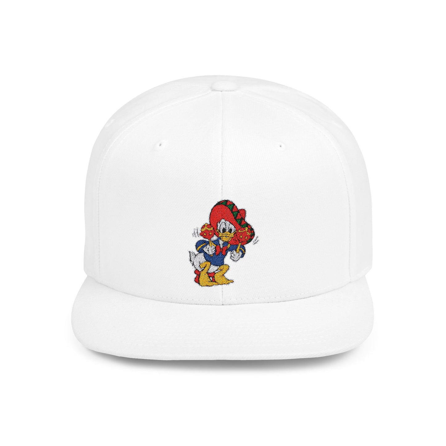 Donald Duck Cinco De Mayo Flat Bill Snapback – Lightweight, Custom Fit, Premium Quality