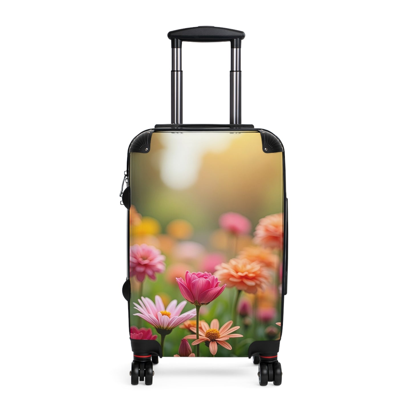 Nature Flowers Floral Field of Flowers Art Carry-On Suitcase - Stylish Luggage for Travelers