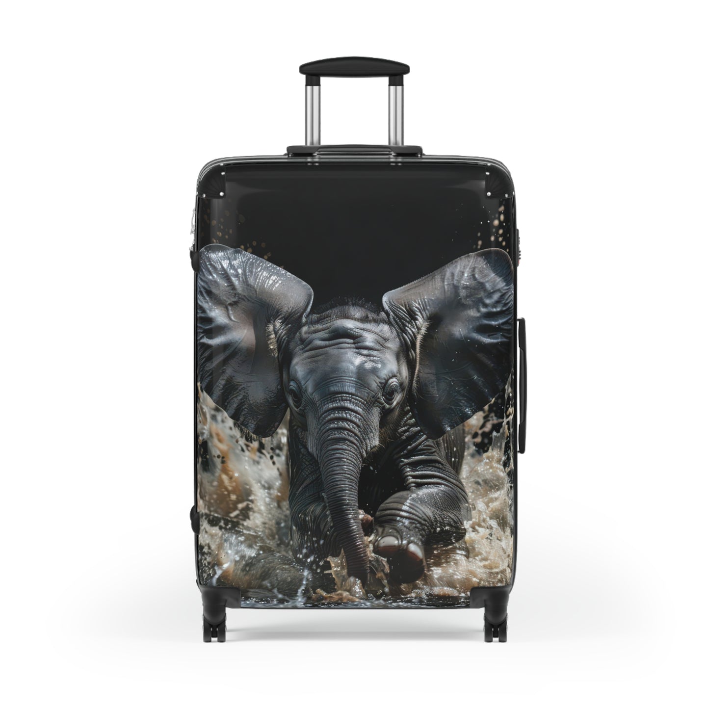 Nature Elephant Splashes Art Carry-On Suitcase - Stylish Luggage for Travelers