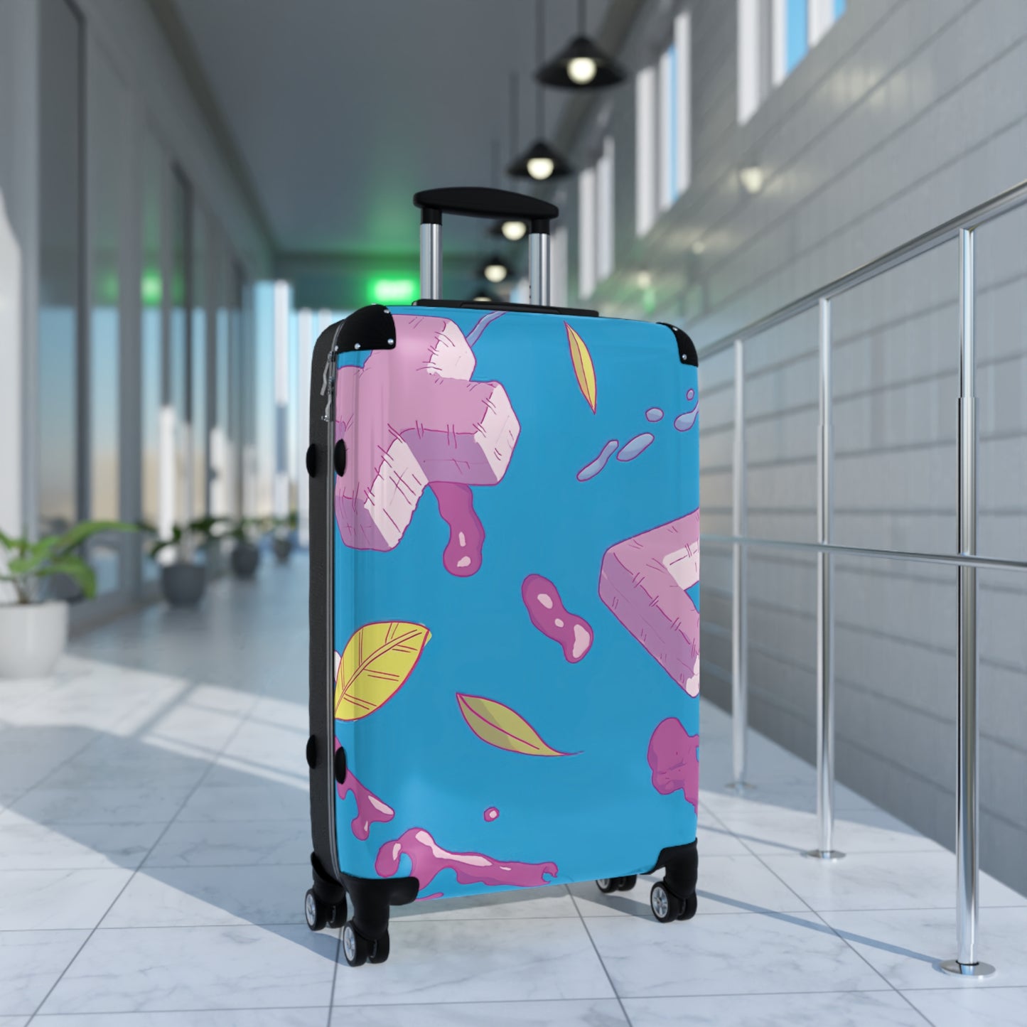 Abstract Playstation Carry-On Suitcase - Stylish Luggage for Travelers