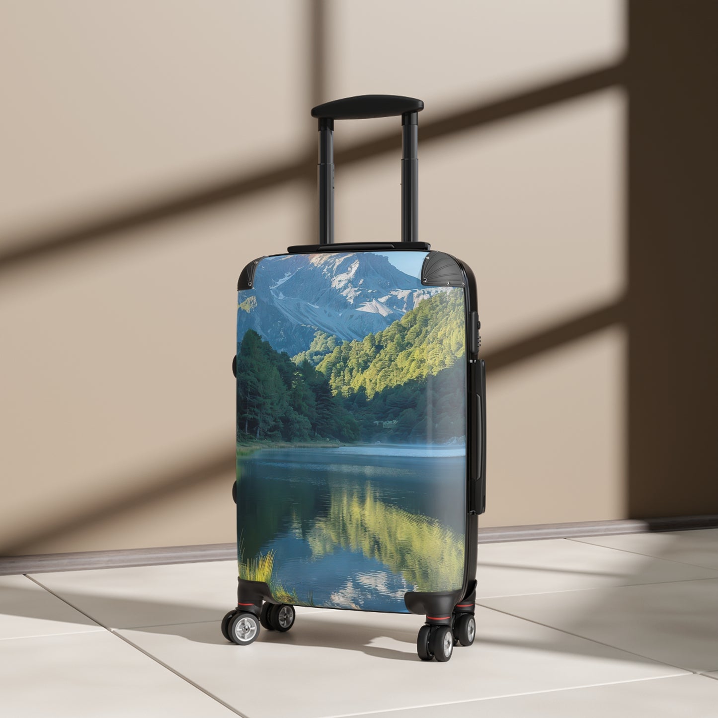 Nature Mountain Reflecting Art Carry-On Suitcase - Stylish Luggage for Travelers