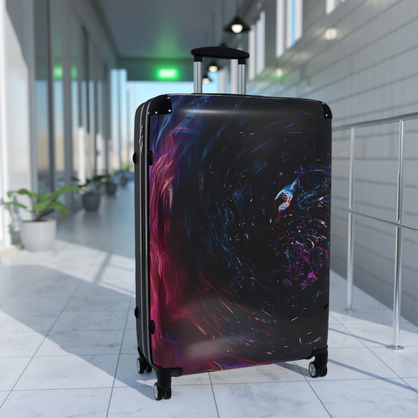 Abstract Space Art Carry-On Suitcase - Stylish Luggage for Travelers
