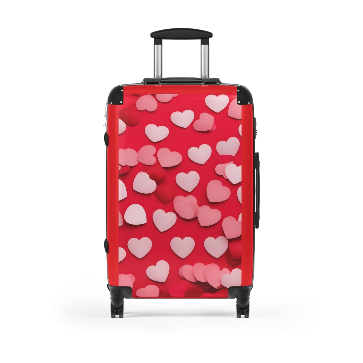 Love Heart Reds Art Carry-On Suitcase - Stylish Luggage for Travelers