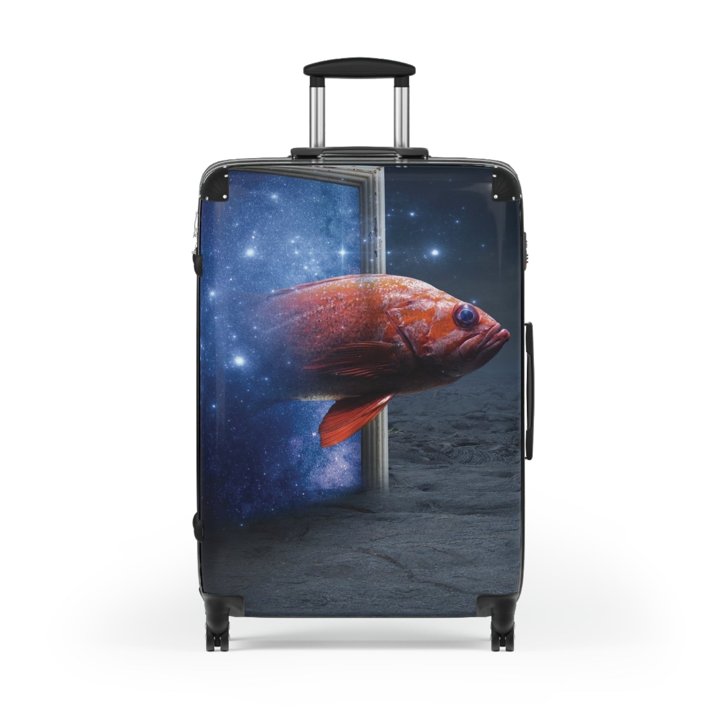 Art Orange Fish Carry-On Suitcase - Stylish Luggage for Travelers
