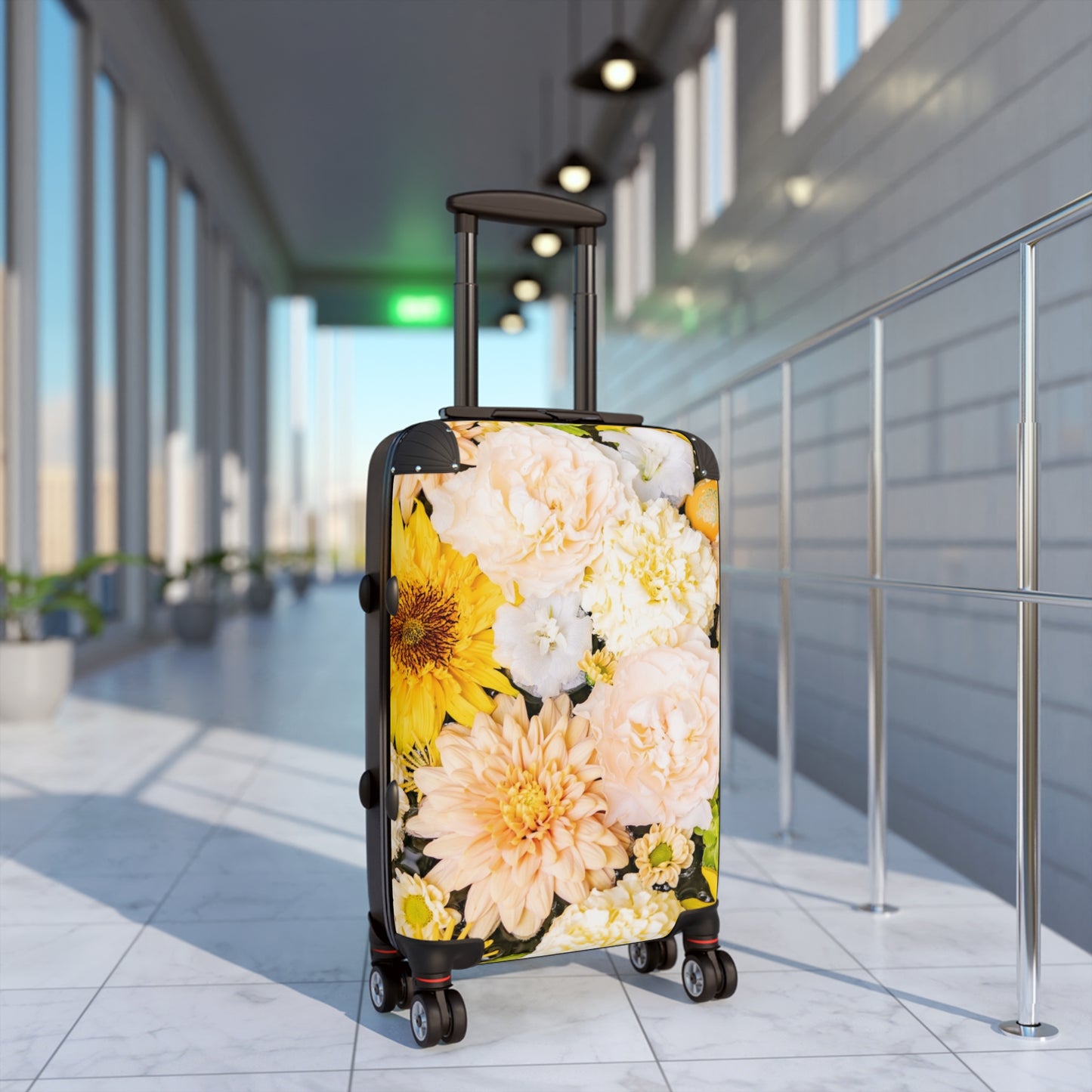 Nature Flowers Floral Bouquet Art Carry-On Suitcase - Stylish Luggage for Travelers