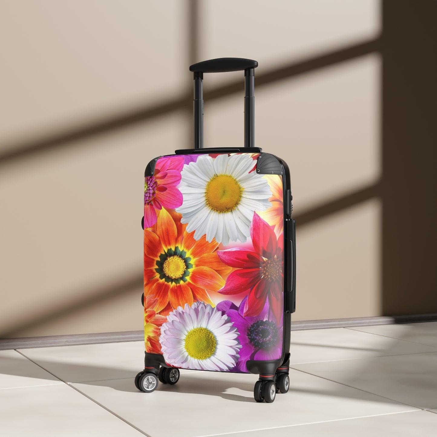 Nature Flowers Floral Daisy Art Carry-On Suitcase - Stylish Luggage for Travelers