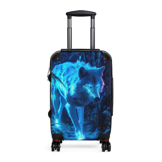 Animals Wolf Glowing Art Carry-On Suitcase - Stylish Luggage for Travelers