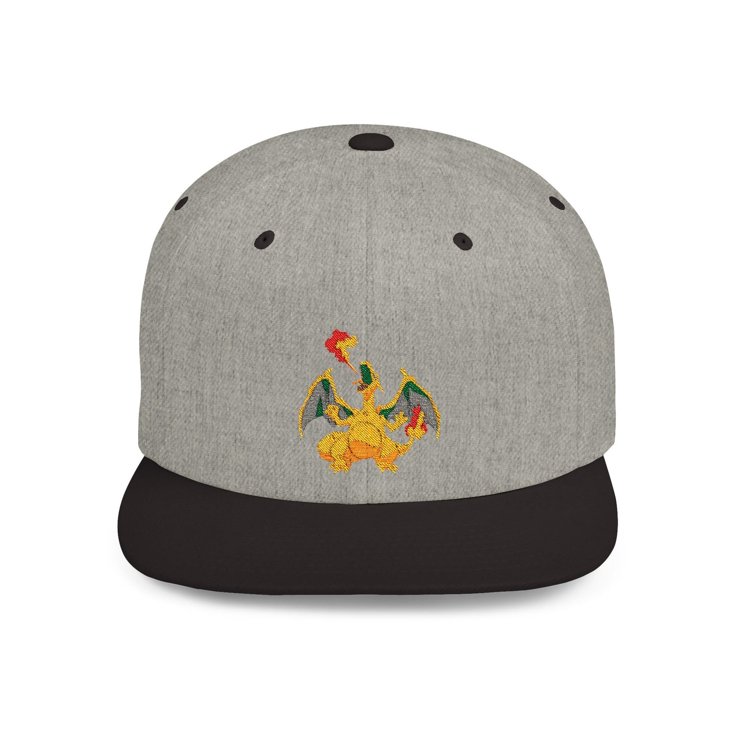 Charizard Pokemon Flat Bill Snapback – Lightweight, Custom Fit, Premium Quality