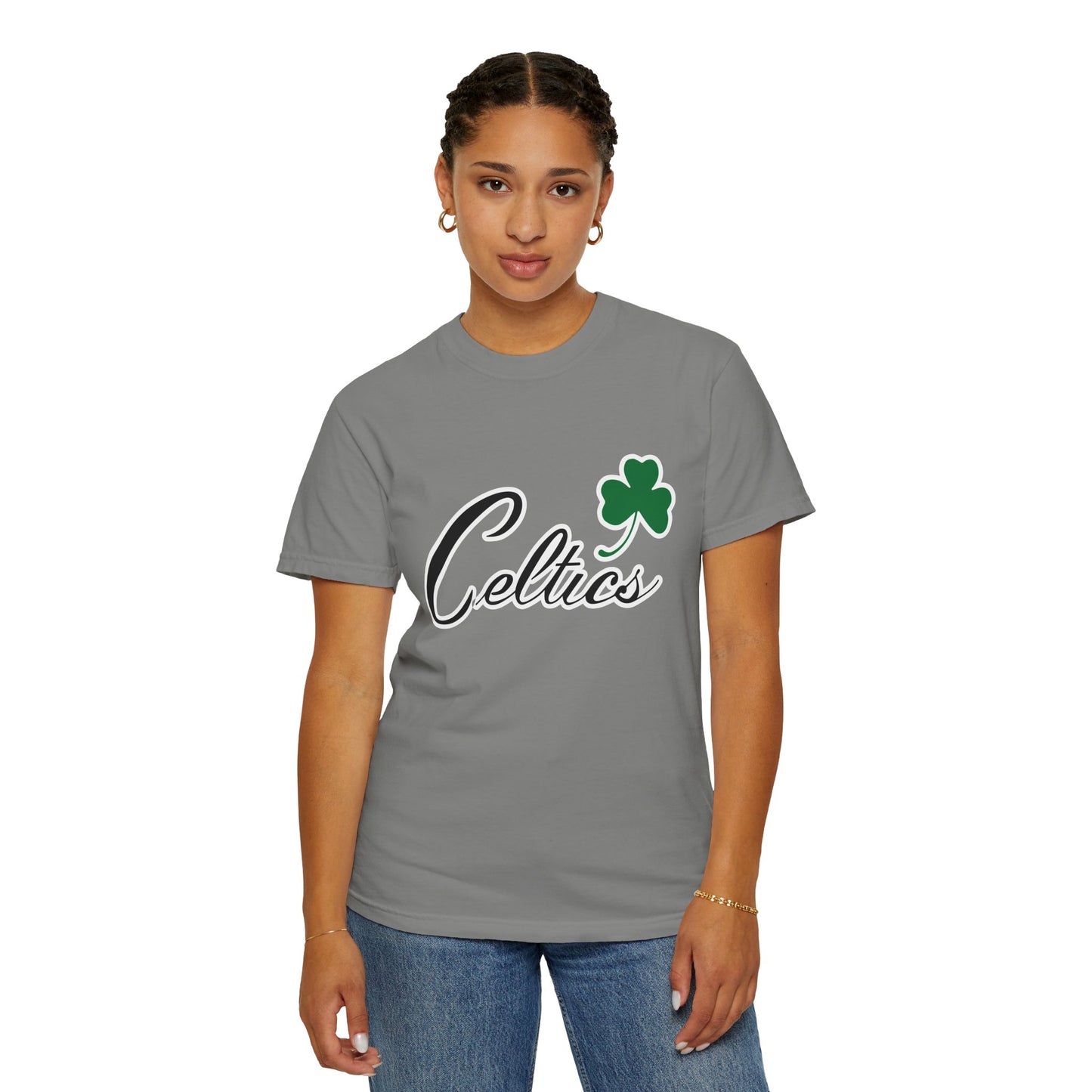Boston Celtics Game Day Vibes Style Garment-Dyed T-Shirt – Premium Cotton Tee for Customization