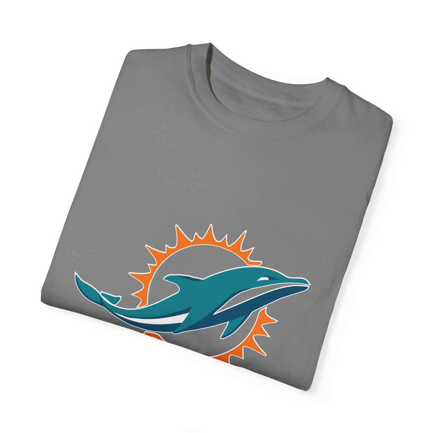 Miami Dolphins Football Merchandise Garment-Dyed T-Shirt – Premium Cotton Tee for Customization