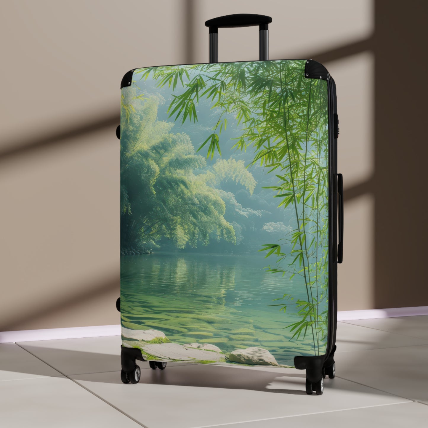 Nature Bamboo Forest Art Carry-On Suitcase - Stylish Luggage for Travelers